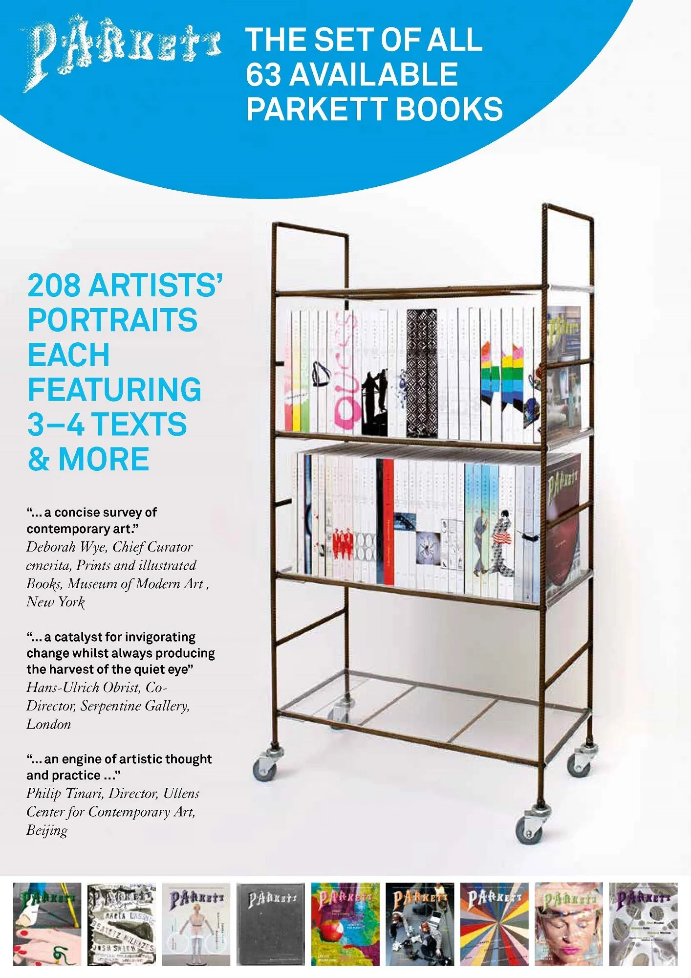 The Set of All 63 Available Parkett Volumes | (with 208